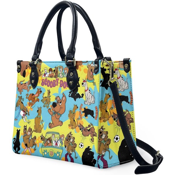 Scooby Doo Leather Bag, Scooby Doo Handbag, Cartoon Movie Bag-image