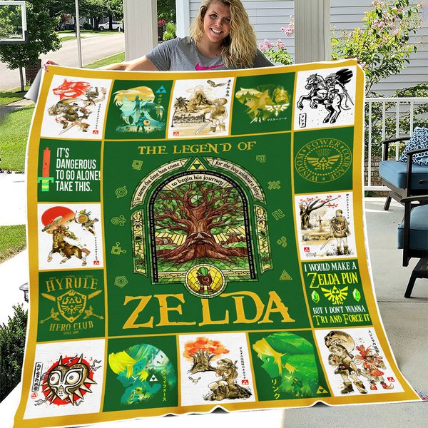 The Legend Of Zelda Blanket Legend Zelda Breath Of The Wild Fleece Blanket-image
