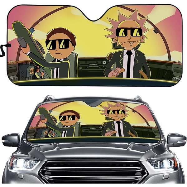Rick And Rickandmorty Auto Sunshade | Rick And Rickandmorty Accessory