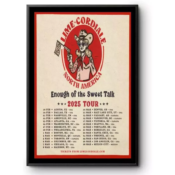 Lime Cordiale Tour Enough Of The Sweet Talk 2025 Poster-image