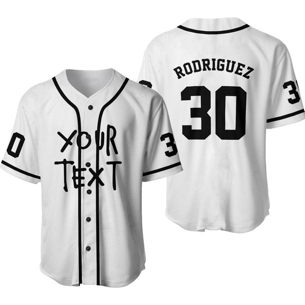 Baseball Jersey Personalized 30 Rodriguez Baseball Jersey Movie Baseball Shirt-image