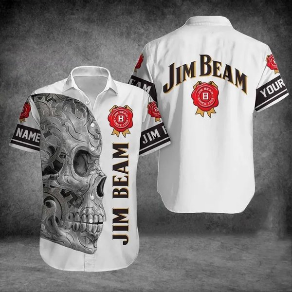 Jim Beam Hawaiian Shirt, Personalized Jim Beam Shirt, Jim Beam Whiskey-image