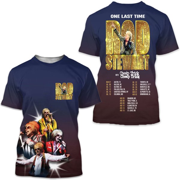 Rod Stewart One Last Time With Trick Tour 2025 T-Shirt-image