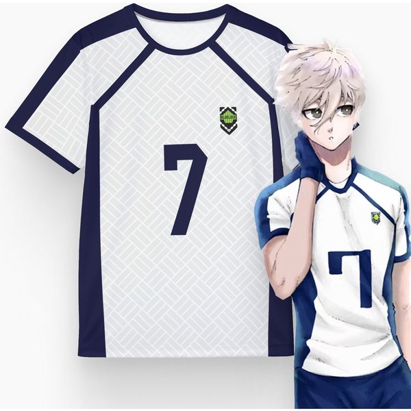 Blue Lock Isagi Yoichi Cosplay Jersey, Blue Lock Unisex T-Shirt-image