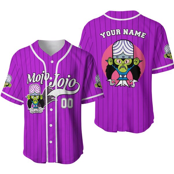 Personalize Mojo Jojo Baseball Jersey, Funny Powerpuff Girls 90S Cartoons, Birthday Gift For Fans-image