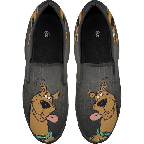 Unisex Scooby Dooby Doo Sketch Cartoon Custom Slip Ons-image