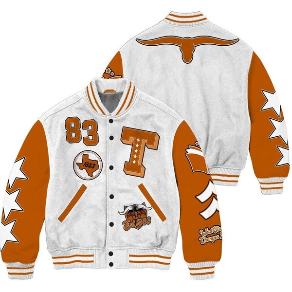 Austin Longhorn University Varsity Jacket, Est. 1883 Texas Novelty