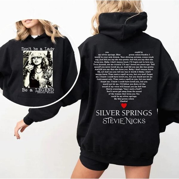 Don't Be A Lady Be A Legend Hoodie - Vintage Stevie Nicks