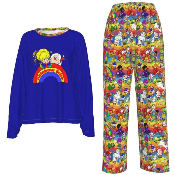 Rainbow Vintage Cartoon 80'S Cartoon Pajamas Set-image