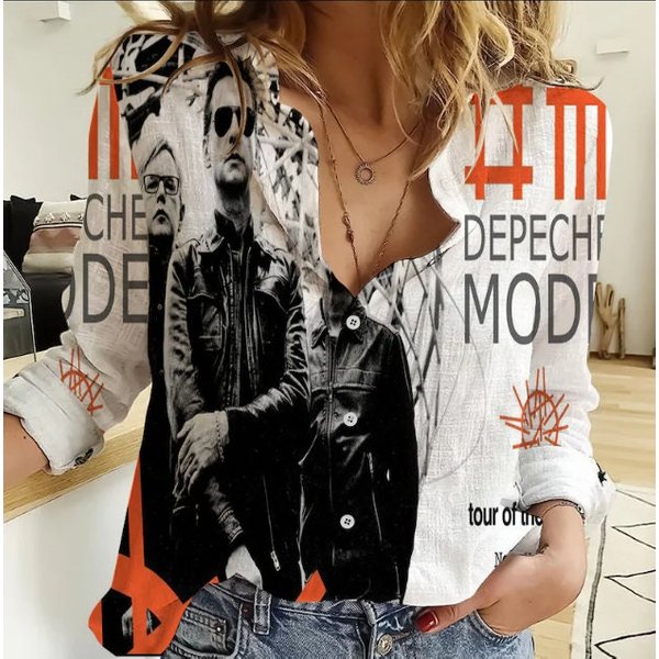 Depeche Mode Linen Shirt,Depeche Mode Casual Shirts-image