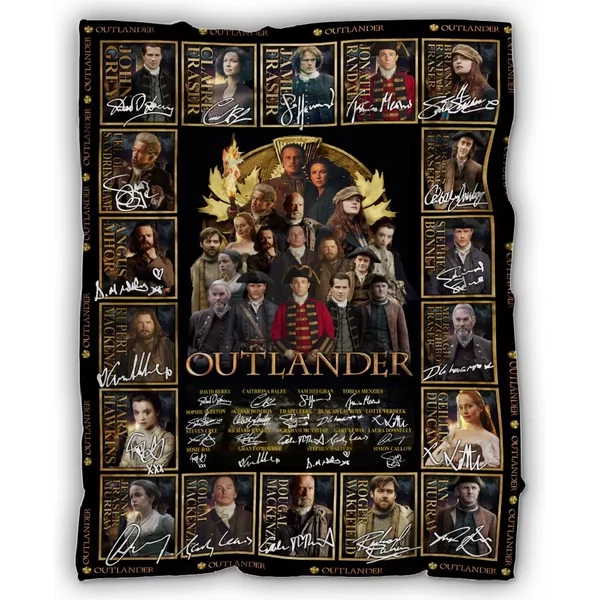 Outlander Tv Series Blanket, Outlander Fleece, Sherpa Blanket Jamie Fraser-image