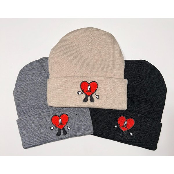 Bad Bunny Heart Beanie - Un Verano Sin Ti-image