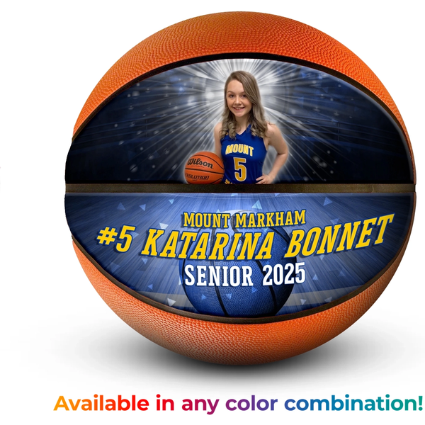 Custom Photo Basketball Gift For Basketball Fans - Burst-image