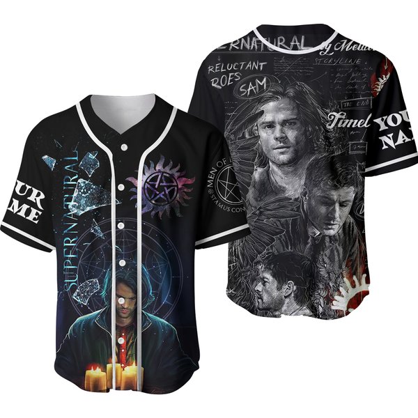 Supernatural Winchester Shirt, Supernatural Baseball Jersey-image