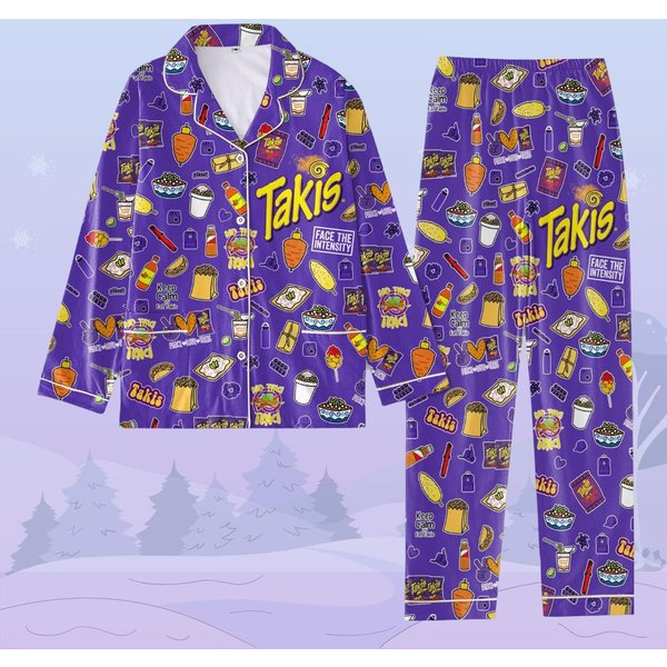 Takis Snack Pajamas Family, Takis Chip Lover Pajamas-image