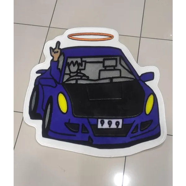 Juice World 999 Rug, Classic Car Rug,car Rug,car Pattern Rug
