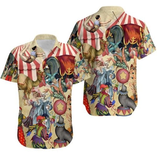 Circus Warning Its A Circus Here Today With Funny Style Hawaiian Shirt-image