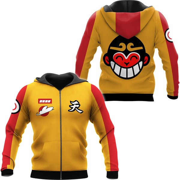 Animation Monkie Mk Cosplay Mk Sun Wukong Oversize Unisex Zip Hoodie-image