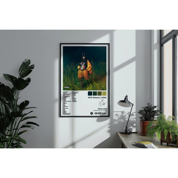 Sza Sos Deluxe Album Poster: Lana Art-image