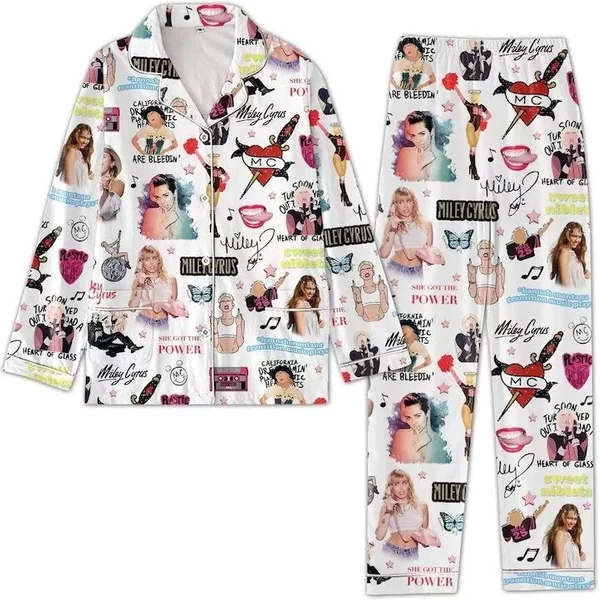 Miley Cyrus Pajamas Set, Miley Cyrus-image