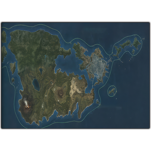 Final Fantasy Xv Map Premium Matte Vertical Poster-image
