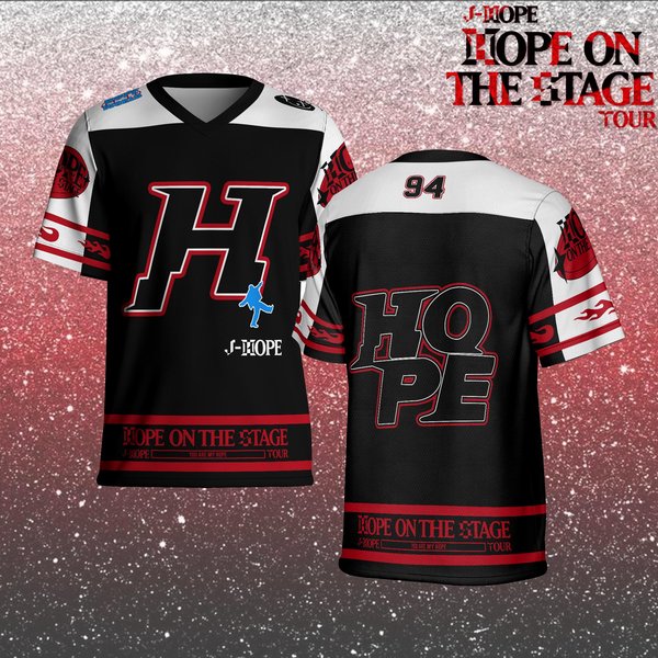 J-Hope Tour Hope On The Stage World Tour Football Jersey, Hope On The Stage Tour Football Jersey-image