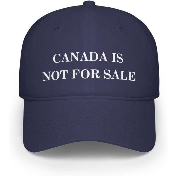 Embroidered Baseball Cap, Canada Is Not For Sale Hat, Canada Flag Cap, Patriotic Baseball Hat-image