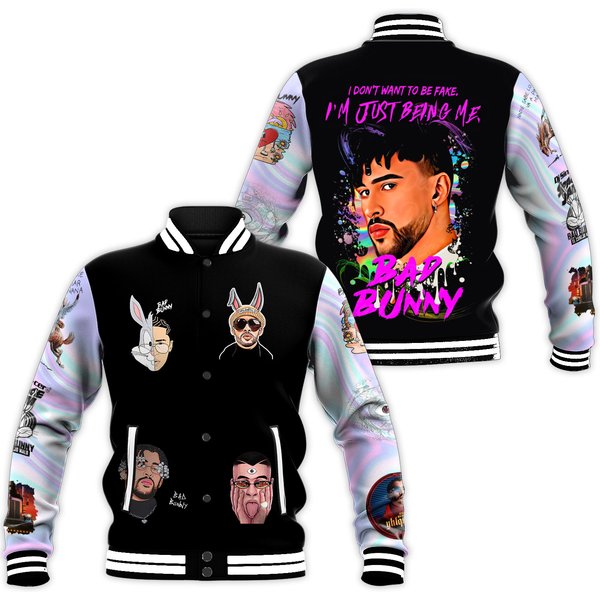 Bad Bunny Baseball Jacket-image