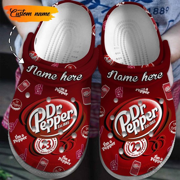 Custom Name Dr Pepper Clogs-image