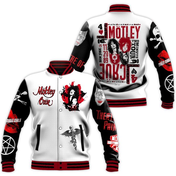 Motley Crue Baseball Jacket For Fan-image