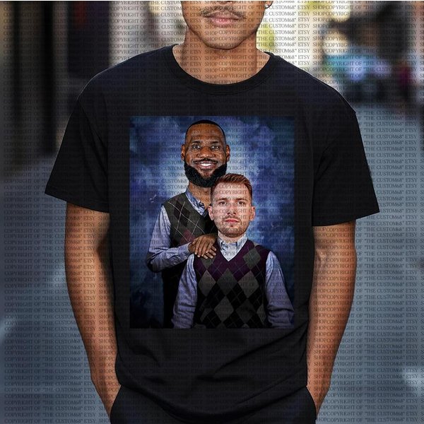 Luka Doncic Lebron James Los Angeles Basketball-image