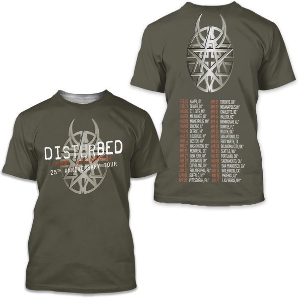 Disturbed 25Th Anniversary Tour The Sickness 3D T-Shirt-image