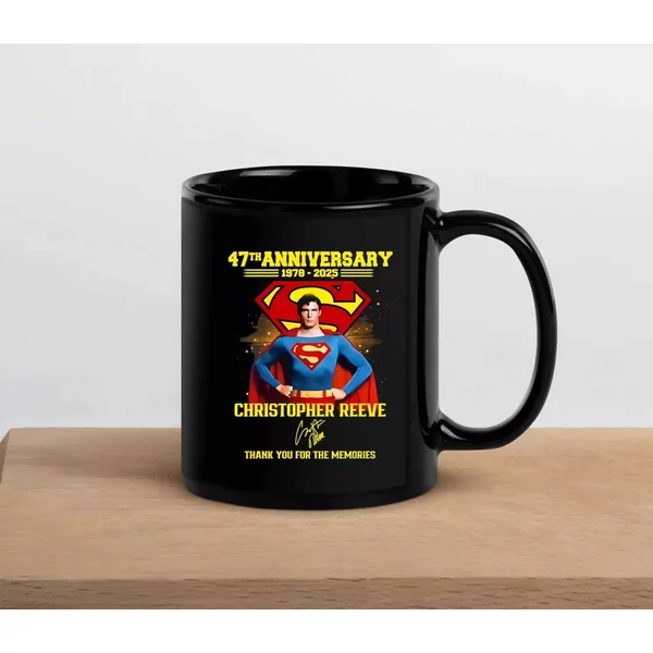 Superman 47th Anniversary 1978-2025 Christopher Reeve Thank You Coffee Mug