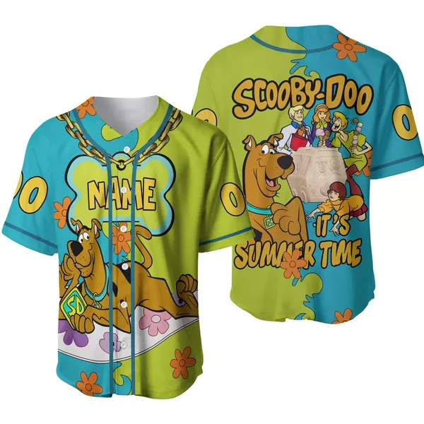 Custom Scooby Doo Jersey, Scooby Doo Baseball Jersey-image
