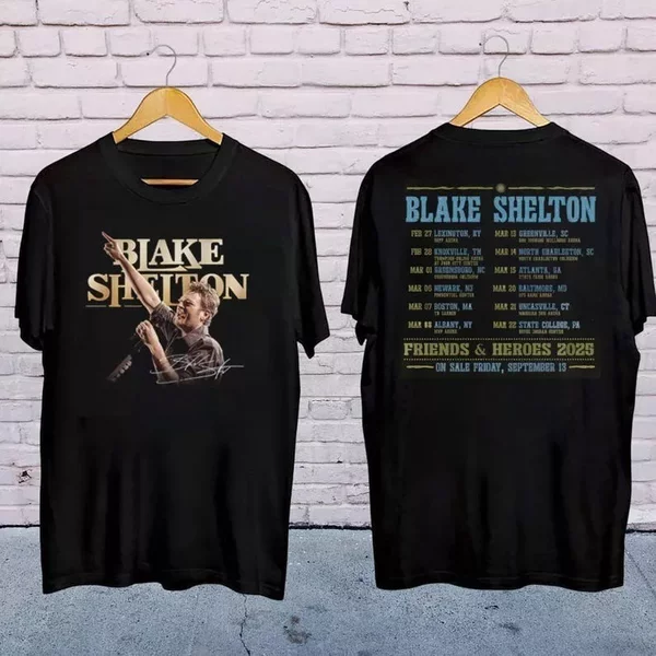 2025 '''Blake Shelton''' Friends And Heroes Tour Shirt-image