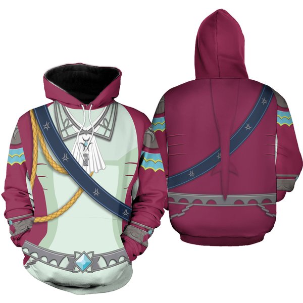 Zelda Prince Sidon Cosplay Hoodie Joggers