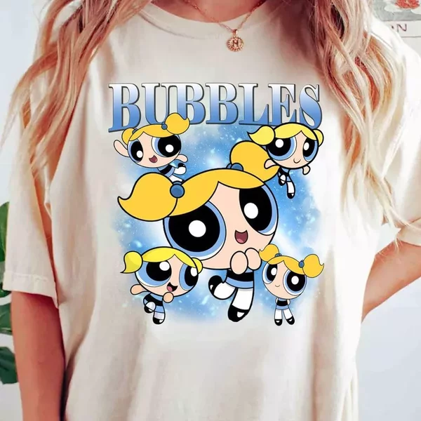 Bubbles Powerpuff Girls Unisex T-Shirt-image