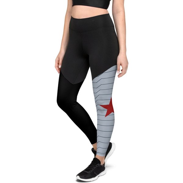 Winter Soldier's Everyday Cosplay Sports Compression Leggings