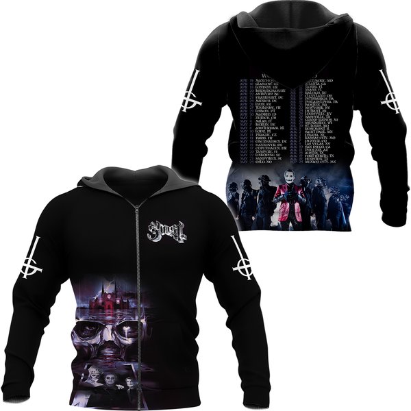 Ghost Band Celebrating 2025 World Tour Zip Hoodie