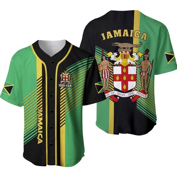 Personalized Jamaica Baseball Jersey Shirt, Custom Team Name Jamaican Baseball Jerseys-image