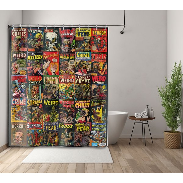 Vintage Comic Book, Vintage Comic Book Shower Curtain, Classic Comic-image
