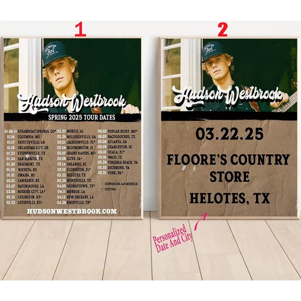 Custom Hudson Westbrook Tour 2025 Us Poster-image