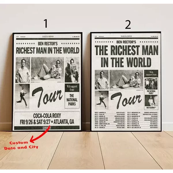 Ben Rector The Richest Man In The World Date 2025 Starts On March 21 Poster-image