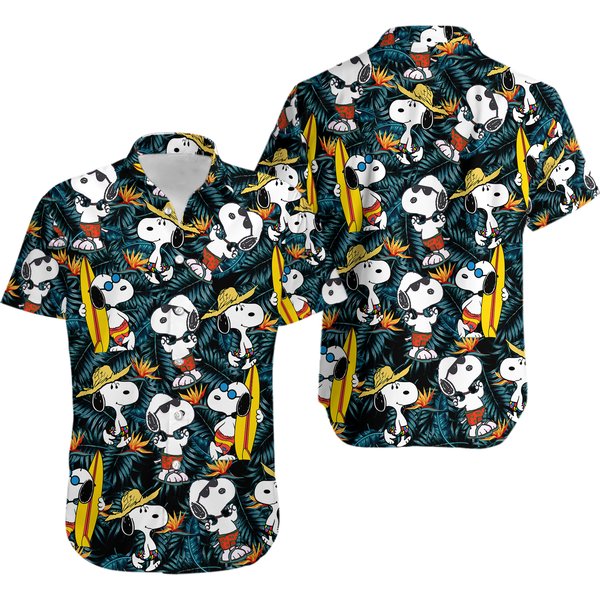 Tropical Snoopy Summer Time Hawaiian-image