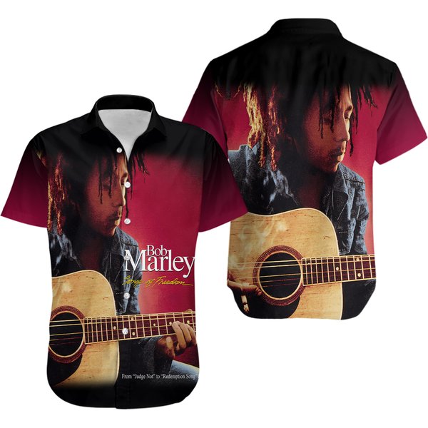 Bob Marley Hawaiian Shirt, Button Down, Music Lovers-image