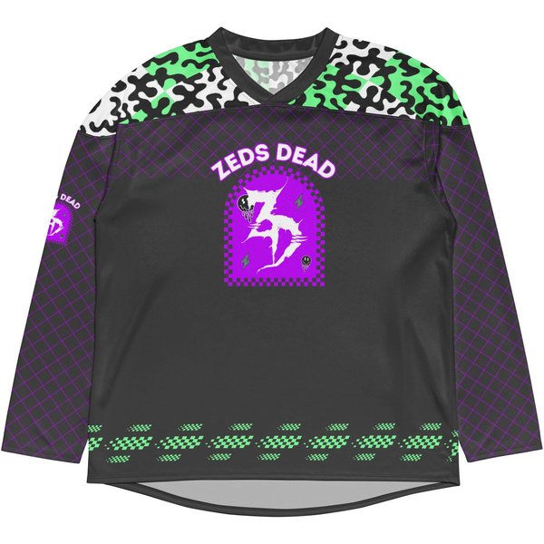 Zeds Dead Midnight Eclipse Custom Rave Hockey Jersey-image