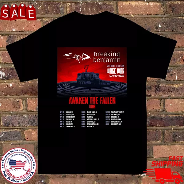 Staind Band Breaking Benjamin Tour 2025 T Shirt-image