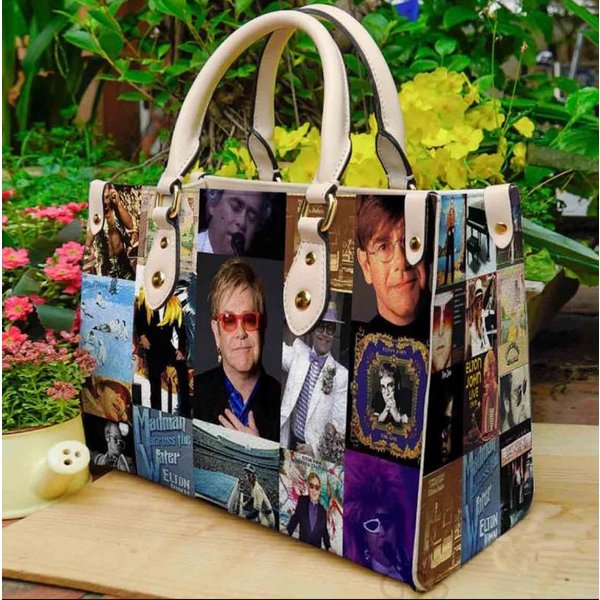 Elton John Women Leather Bag, Elton John Women Handbag, Elton John Music Lover Handbag-image