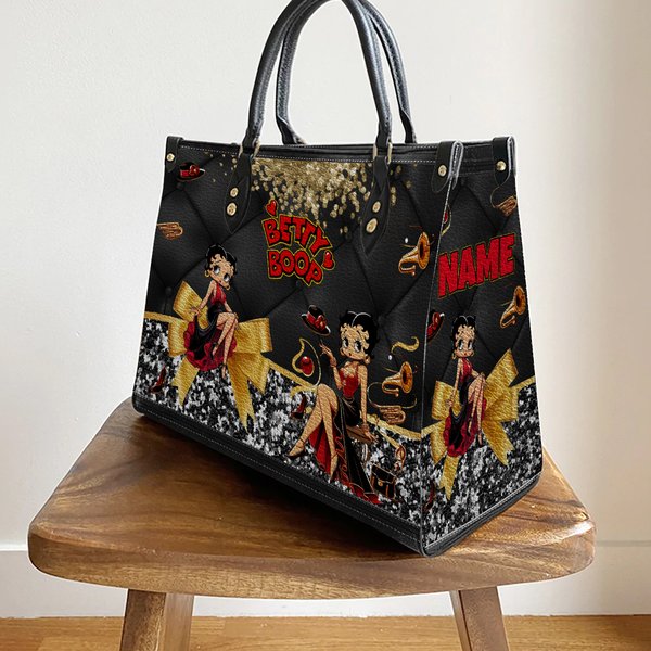 Betty Boop Cartoon Women Leather Handbag, Betty Boop Wallet-image