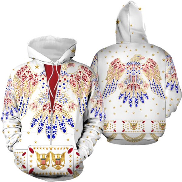 Elvis Presley Eagle Costume Men's Hoodie Jogger Sets Sd47395-image